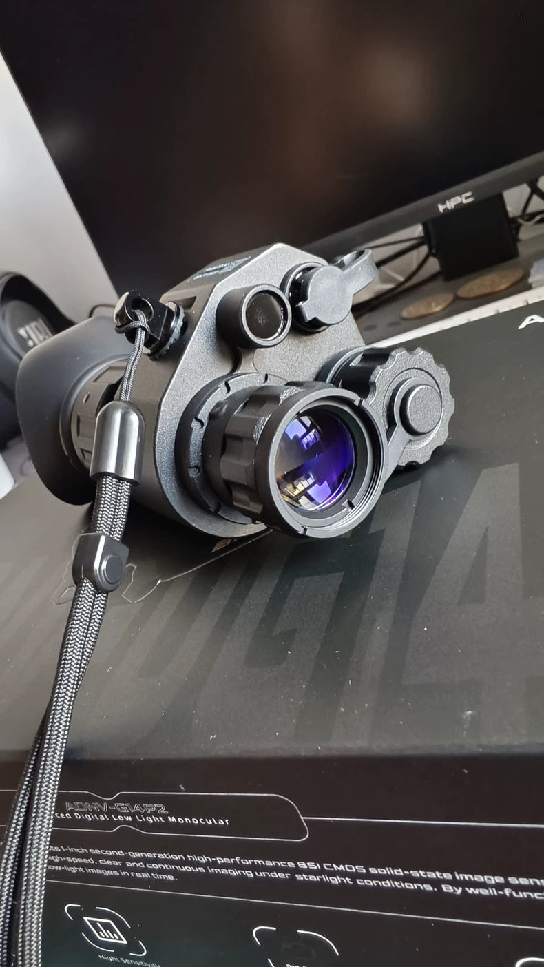 ADNV G14P2 digital night vision monocular with controls and objective lens visible