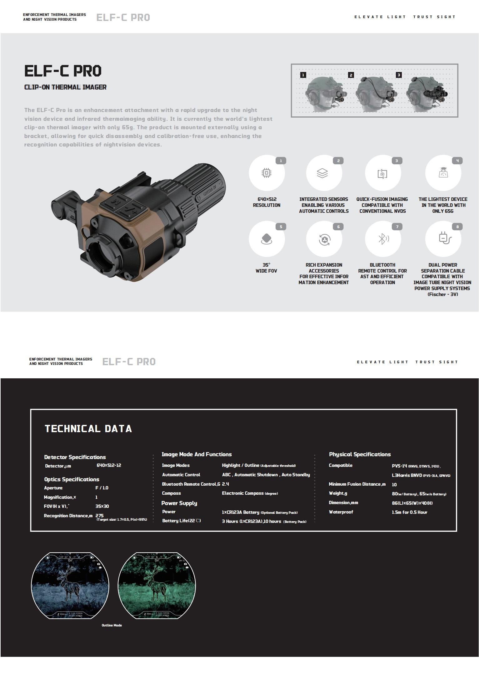 InfiRay Jerry-C Pro Clip-On Thermal Imager