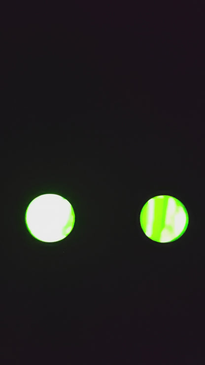 Hunter BNVD 1431 NNVT6L green phosphor binocular night vision demonstration