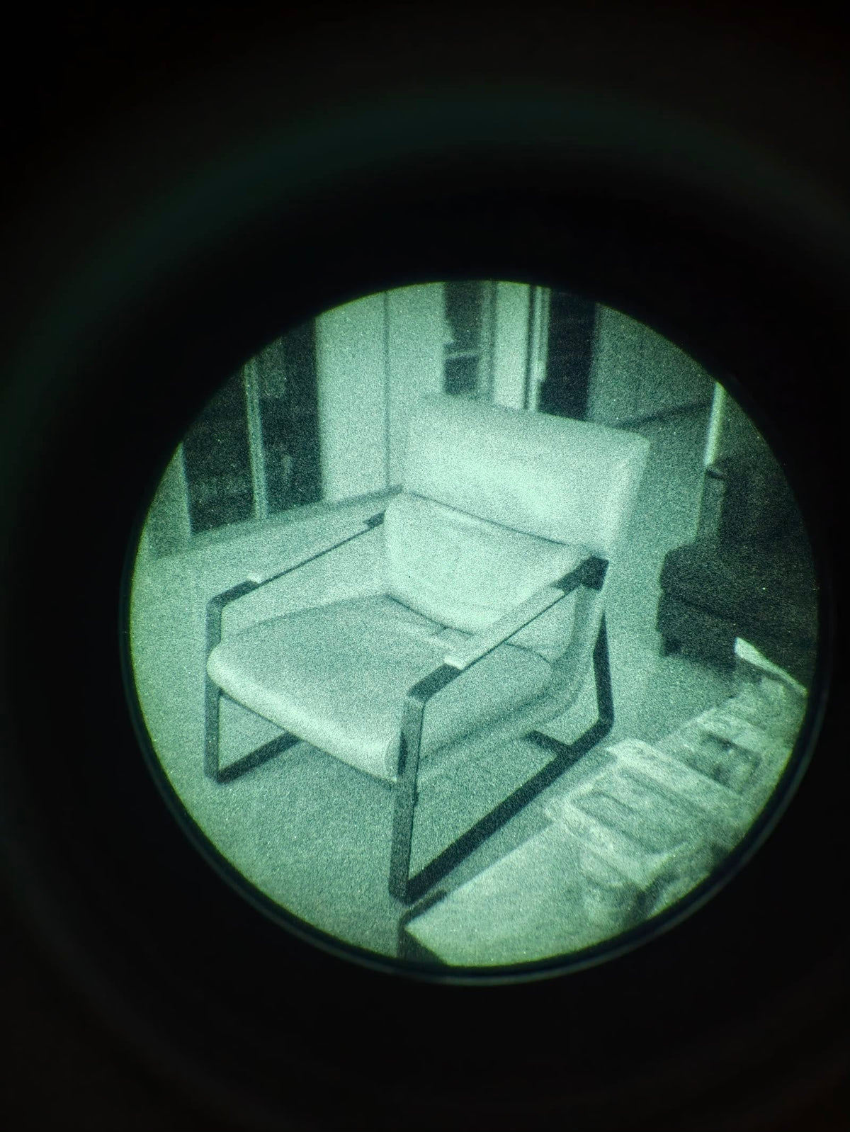 Reference through-tube view; actual white-phosphor appearance and FOM vary by unit.