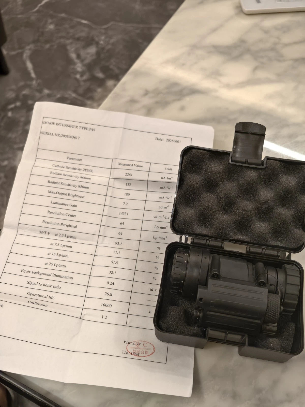 PVS-14 Style NNVT Gen 3 White Phosphor Monocular