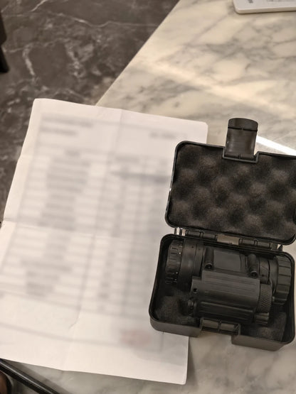 PVS-14 NNVT Gen 3 white phosphor monocular in protective case with documentation