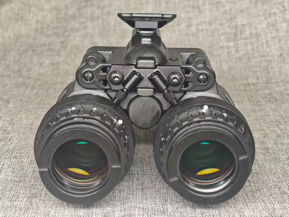 TC-X1 dual-tube night vision binocular, front objective lens view